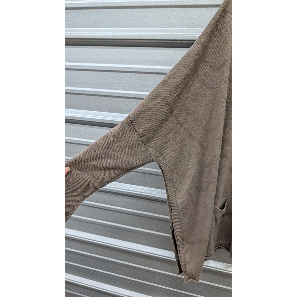 Mersea Catalina Sweater Hazelnut Brown Crew Neck Oversized Pocket Pullover- OS - Picture 5 of 7